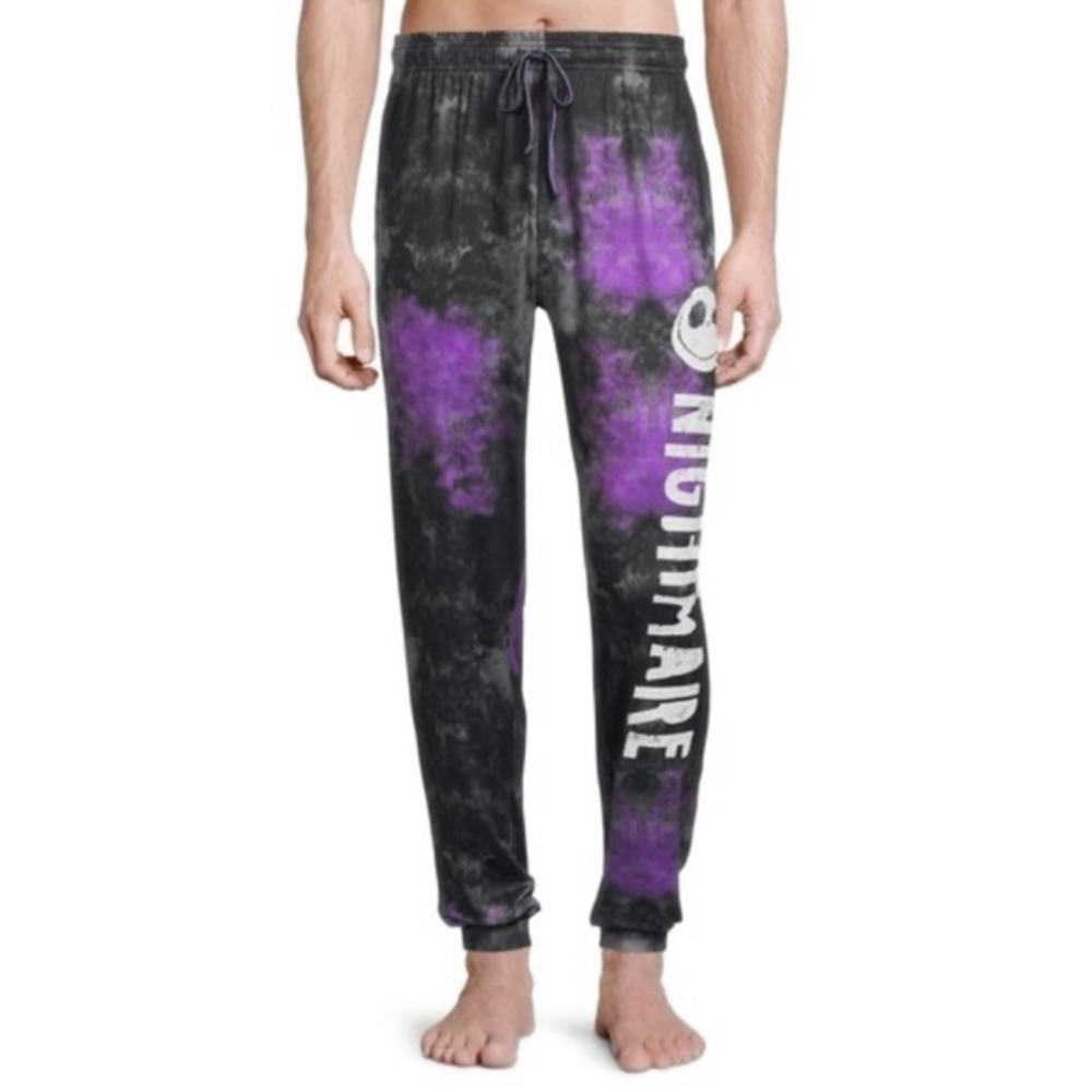 Nightmare Before Christmas black‎ purple Jack Skellington joggers size S